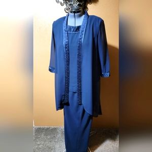 Navy 3 piece pantsuit